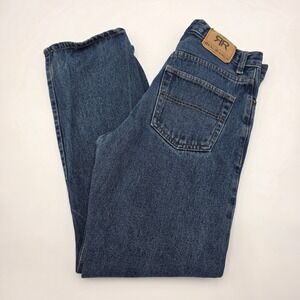 Real Ranch Premium Straight Dark Blue Men's Work Jeans 5-Pocket 30x30